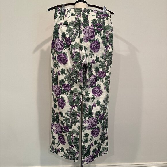 Sézane Chuck trousers in Maxi fleur violette, size 40, pre-owned - Picture 4 of 12